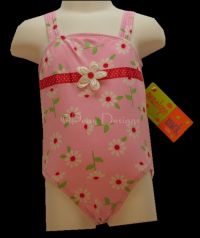 Penelope Mack PINK FLORAL FLOWER Swim Suit NEW